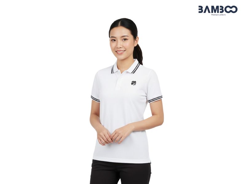 Chi phí may áo phông trắng viền đen phụ thuộc vào vải, thiết kế và số lượng đặt hàng