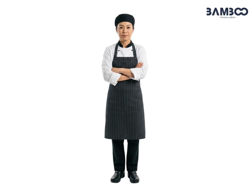 Giá mũ bếp đen chun dao động theo số lượng, chất liệu vải và yêu cầu in thêu logo