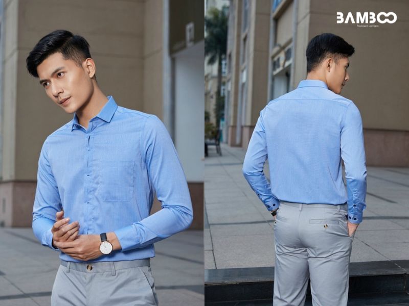 Ưu tiên chọn áo sơ mi may từ chất liệu thoải mái