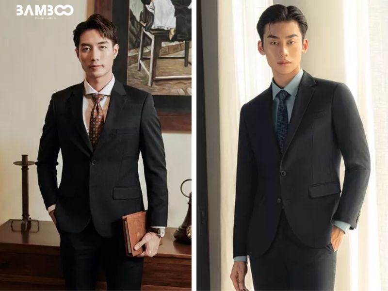 Phối vest và sơ mi đồng phục kết hợp cùng cà vạt mang đến vẻ sang trọng và lịch lãm