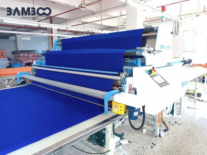 Máy cắt tự động giúp Bamboo Uniform cắt vải chính xác, đồng đều và tăng năng suất