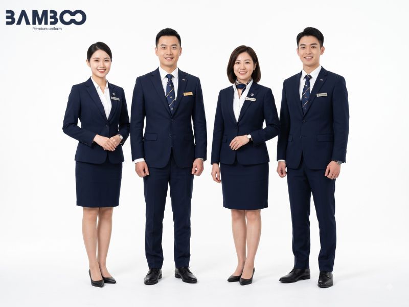 Đồng phục vest trong ngành ngân hàng thiết kế đơn giản nhưng chuẩn mực