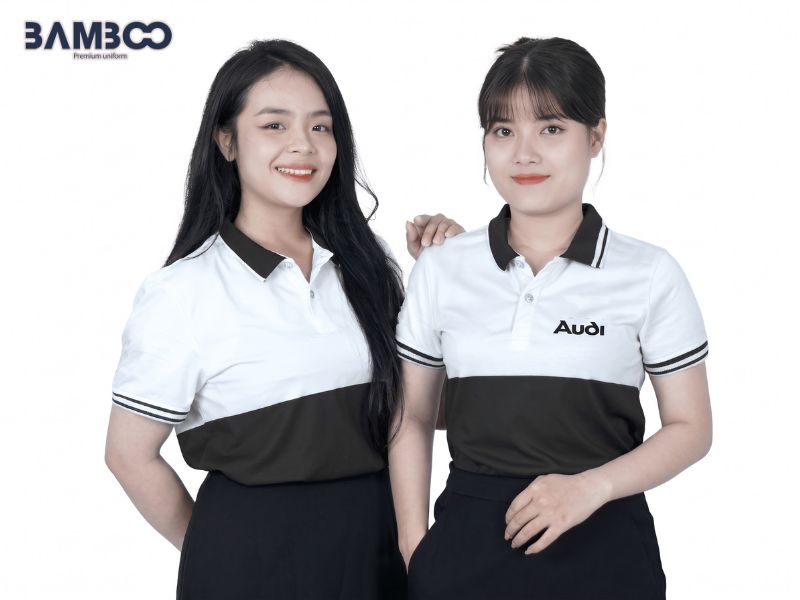 Đồng phục Audi ưu tiên màu sắc thanh lịch, kiểu dáng theo vị trí, logo sắc nét và phụ kiện hài hòa