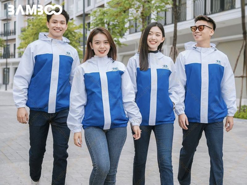 Áo khoác đồng phục xanh dương