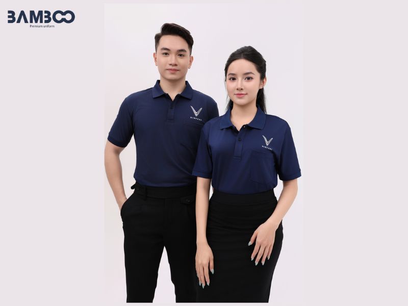 Áo polo VinFast trẻ trung, linh hoạt, dễ nhận diện, phù hợp nhân viên showroom và dịch vụ