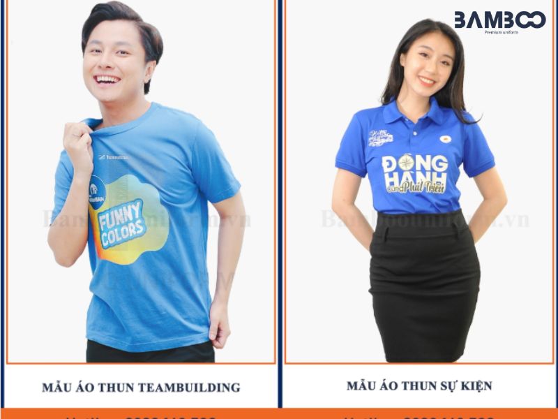 Đồng phục áo thun xanh dương