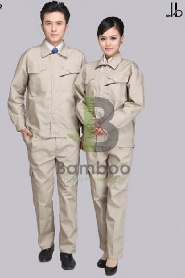 đồng phục bảo hộ lao động - trắng bạc