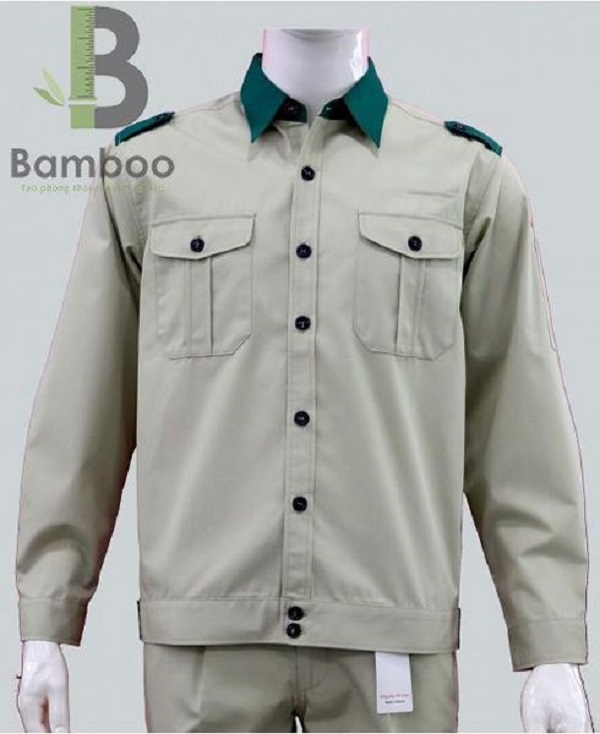 đồng phục bảo hộ lao động - trắng xám