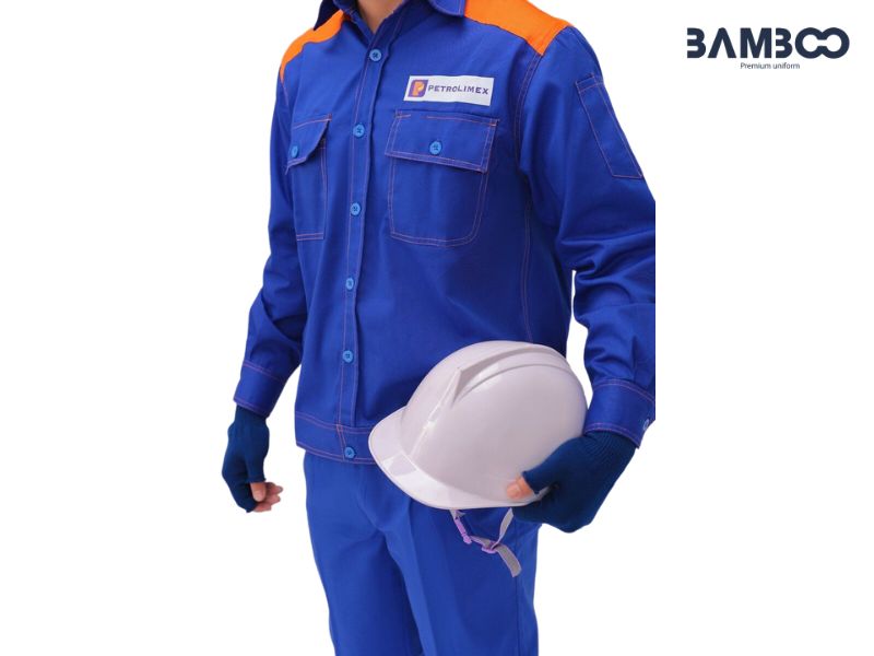 Đồng phục bảo hộ xăng dầu quần áo rời, vải Kaki bền, kháng tĩnh điện, tiện thao tác, chống bẩn