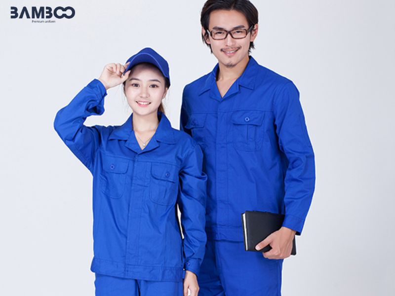 Đồng phục bảo hộ lao động xanh dương