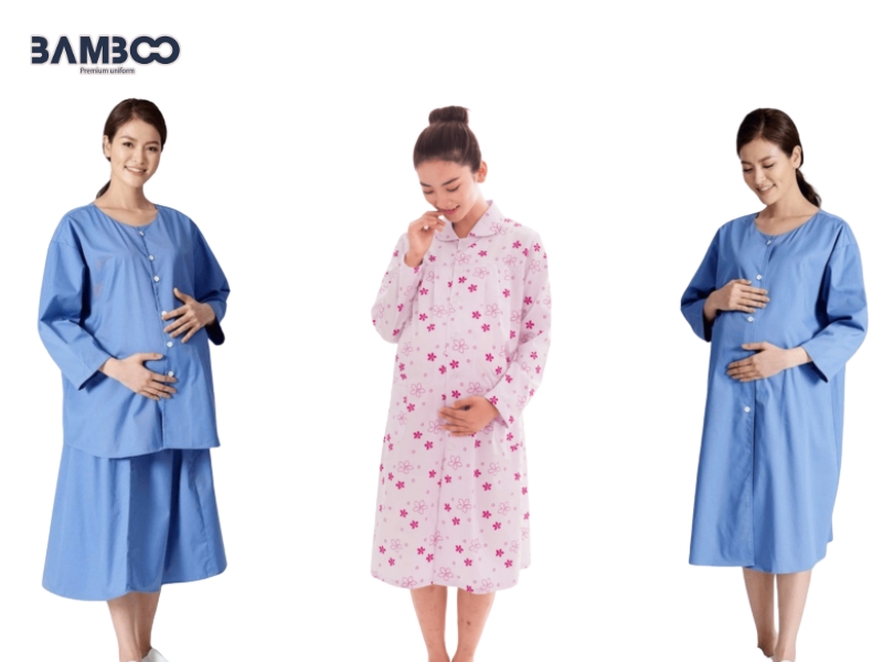 Quần áo sản phụ có phom rộng, mềm thoáng, dễ mở và thuận tiện cho chăm sóc sau sinh