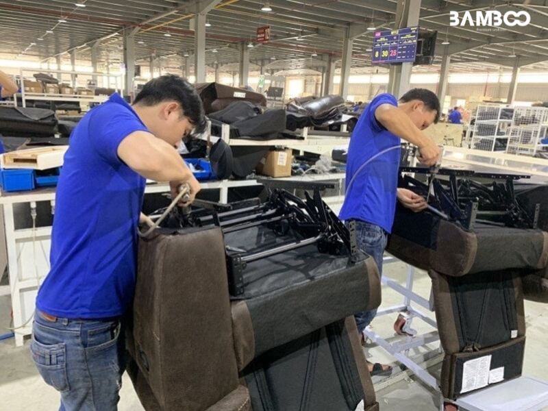 Vải may áo thun đồng phục công nhân lắp ráp