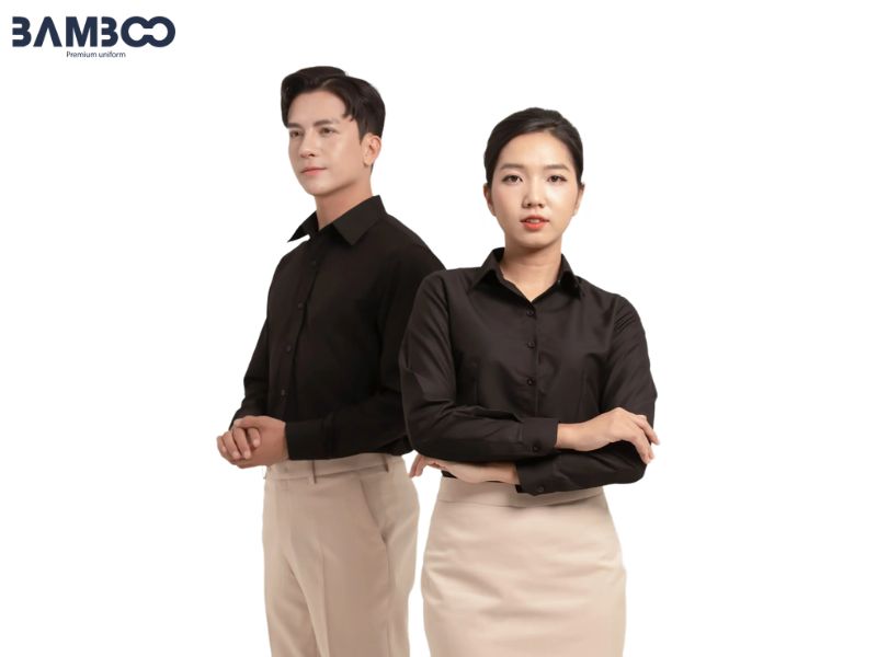 Đồng phục công sở ưu tiên vải thân thiện môi trường, bền, thoáng khí và chống nhăn