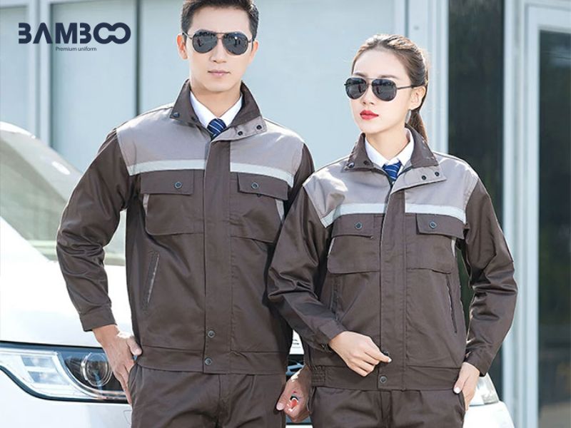 Bamboo Uniform may đồng phục kỹ thuật hãng xe hơi bền đẹp, chuyên nghiệp