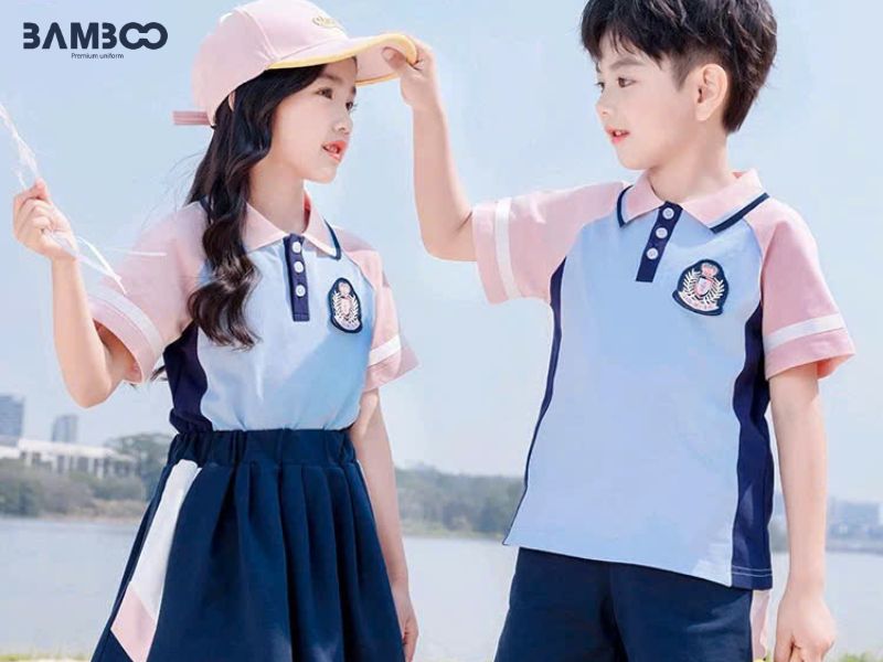 Set váy đồng phục cho bé gái