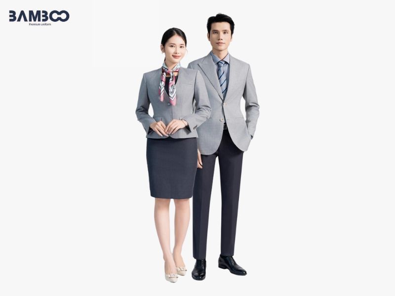 Đồng phục lễ tân, tư vấn ưu tiên thanh lịch, dễ vận động, hài hòa nhận diện bệnh viện