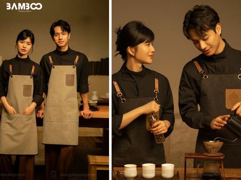 Tạp dề đồng phục dành cho nhân viên pha chế