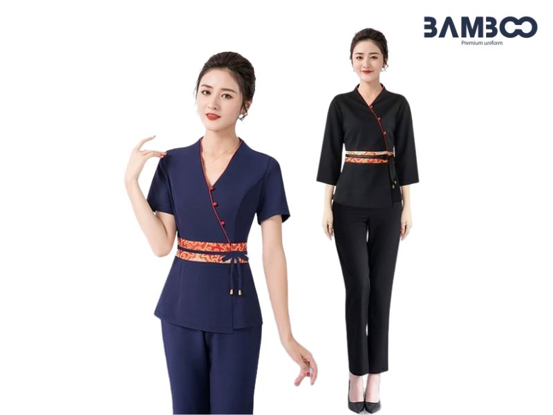 Đồng phục spa cổ tàu Trung Hoa