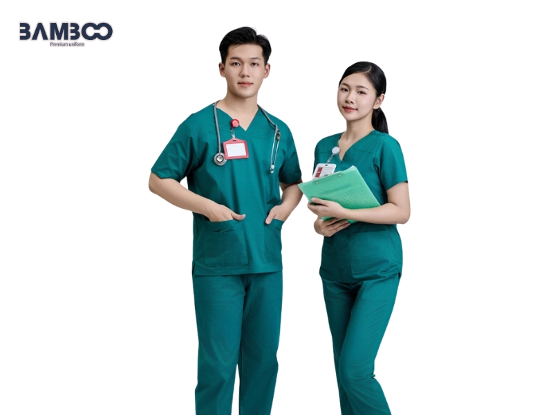 Scrubs giúp nhân viên y tế dễ vận động, nhận diện khoa phòng và tạo sự đồng bộ khi làm việc