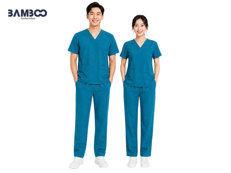 Scrubs phòng xét nghiệm và cơ sở chăm sóc sức khỏe ưu tiên sự thoải mái, dễ vệ sinh và chuyên nghiệp