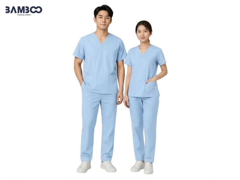 Đồng phục scrubs spa, thẩm mỹ viện tinh tế, thoáng mát và đậm dấu ấn thương hiệu