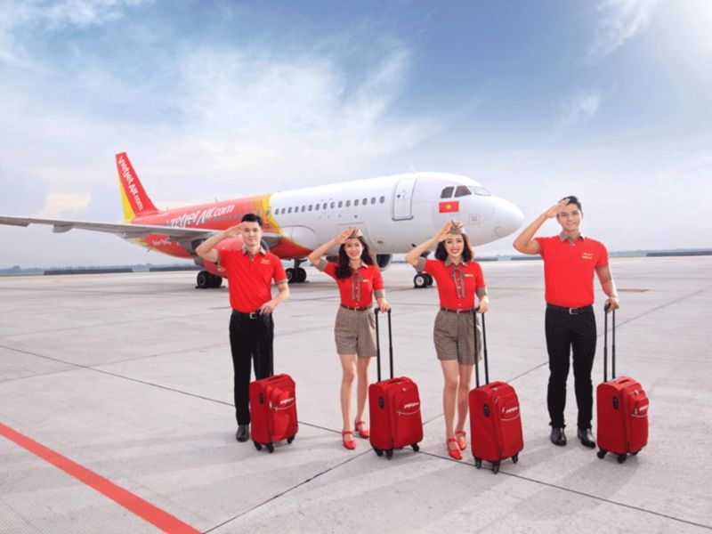 Đồng phục tiếp viên hàng không Vietjet Air