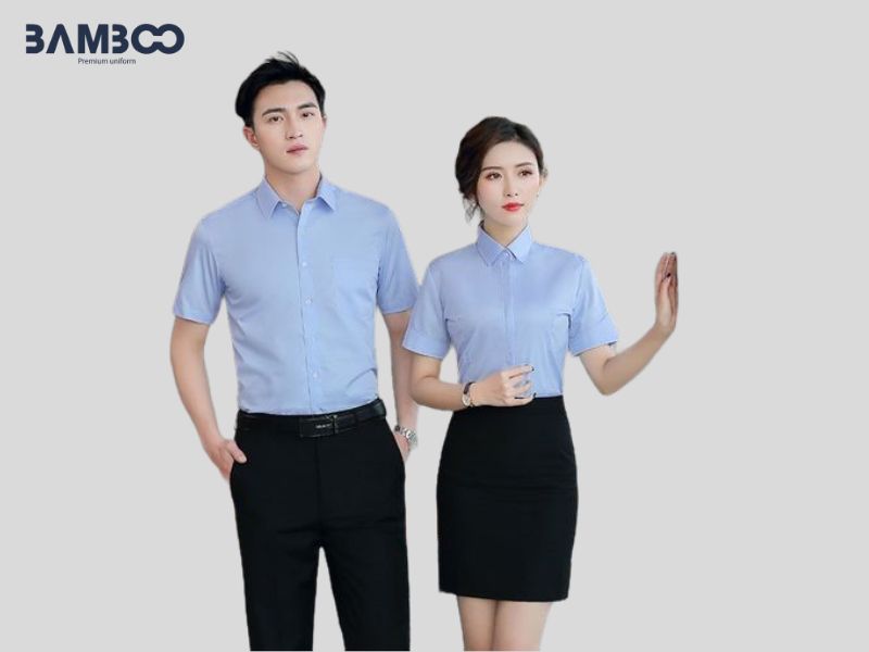 Các form dáng áo sơ mi đồng phục thịnh hành