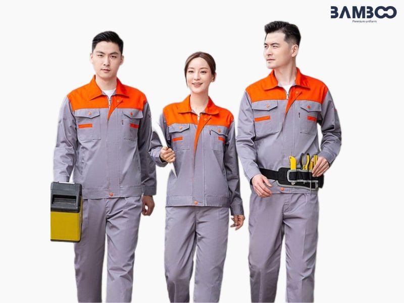 Giá may đồng phục kỹ sư công trình khoảng 230.000đ – 550.000đ/bộ