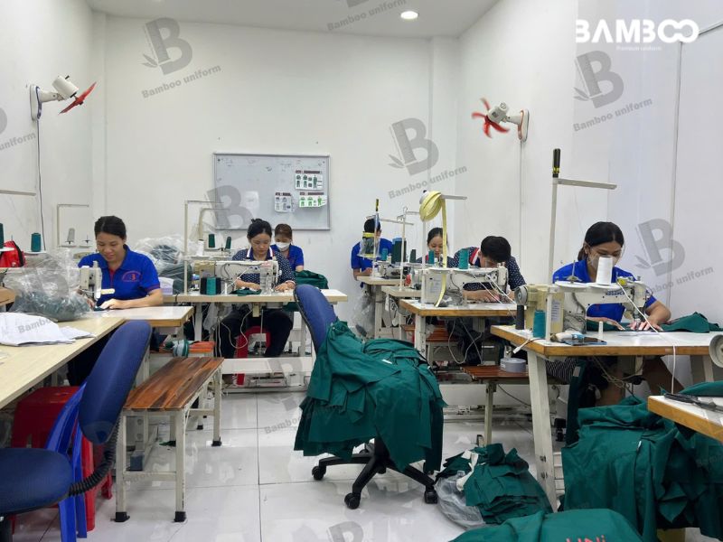 Bamboo Uniform may áo thun đồng phục cao cấp, in thêu sắc nét, bền đẹp