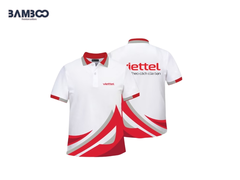 Bamboo Uniform may Polo chuyển nhiệt trực tiếp tại xưởng, thiết kế linh hoạt, in sắc nét, đáp ứng đơn hàng lớn