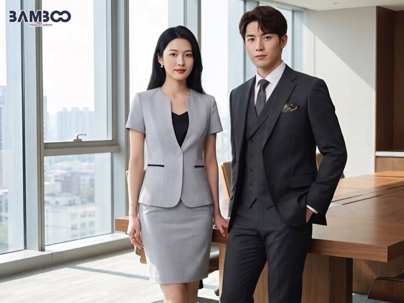 Vest đồng phục bất động sản màu sắc hài hòa mang đến diện mạo lịch lãm, đồng bộ và dễ phối phụ kiện