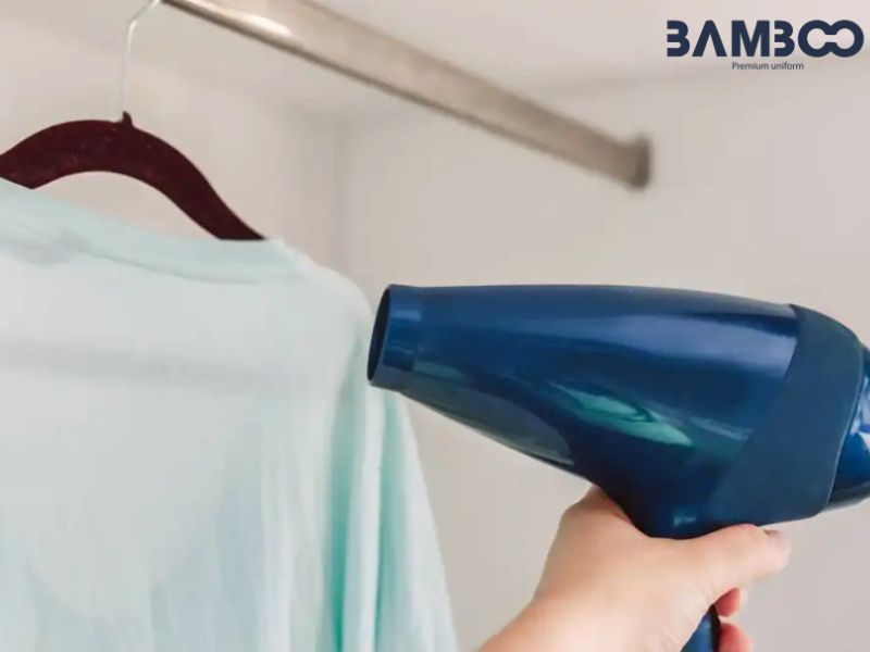 Sấy áo ở nhiệt độ cao dễ khiến hình in trên áo bị bong tróc