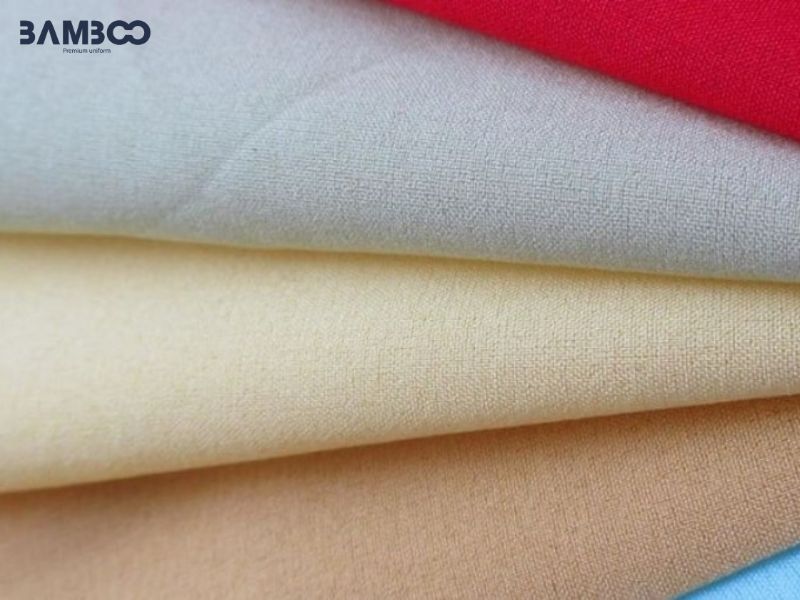 Vải kaki thun bền, co giãn nhẹ, giữ form đẹp, mặc thoải mái