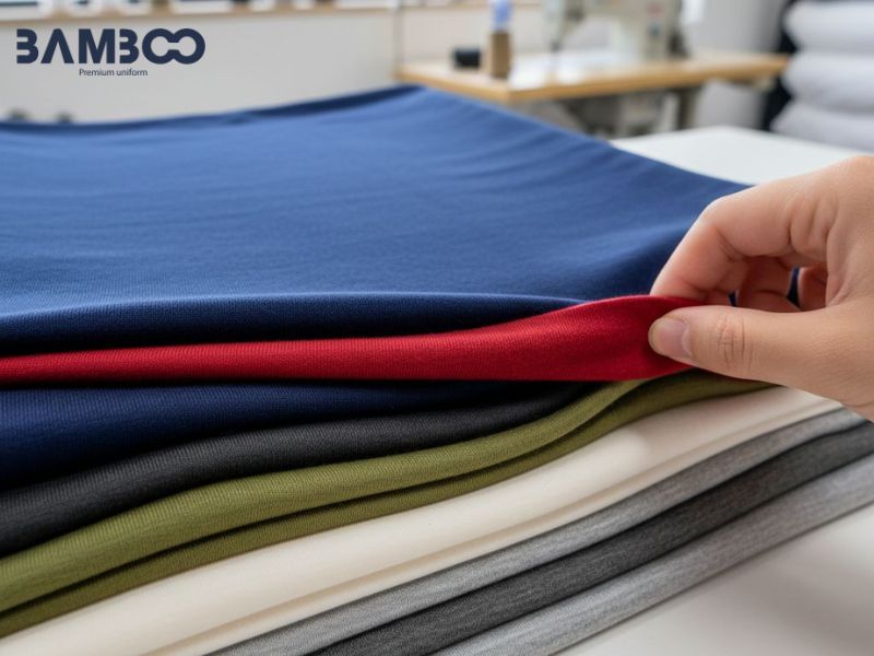 Độ co giãn của vải thun phụ thuộc vào cấu trúc dệt kim, sợi spandex và công nghệ xử lý