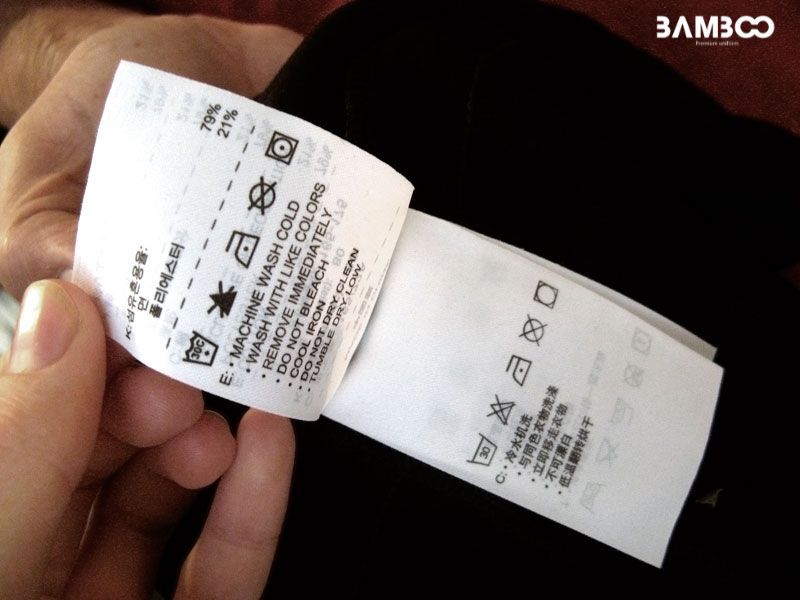 Kiểm tra nhãn mác để chọn phương pháp giặt phù hợp