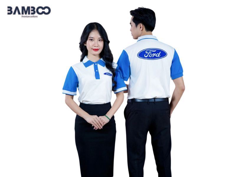 May đồng phục xe ô tô Ford cần chú ý mẫu mã, nhận diện, chất liệu, size và may mẫu