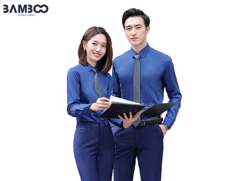 Đồng phục màu xanh giúp doanh nghiệp chuyên nghiệp và tăng nhận diện