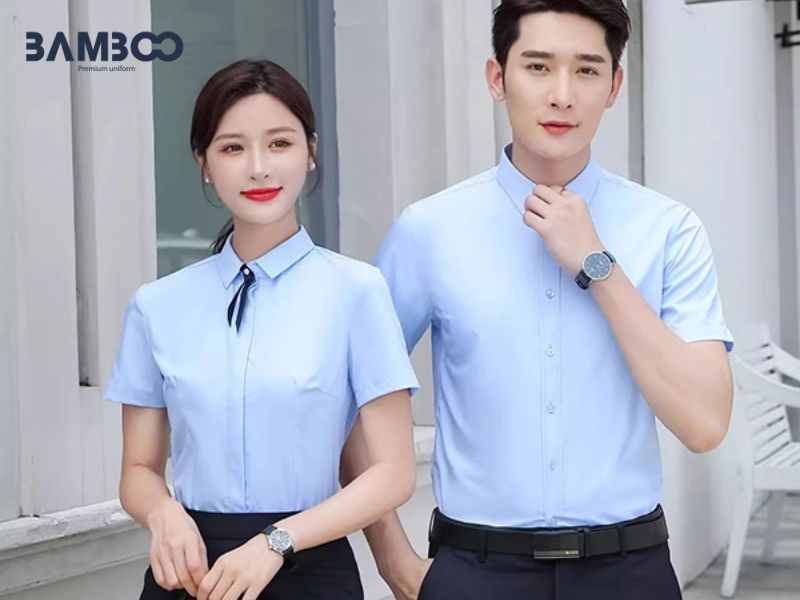 Khi may áo sơ mi hãng xe hơi, cần chú trọng form, màu sắc, logo, chất liệu và size