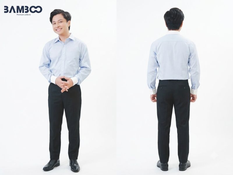 May sơ mi nam sọc kẻ dài tay cần chú trọng canh sọc, phom áo, chất vải và duyệt mẫu trước sản xuất