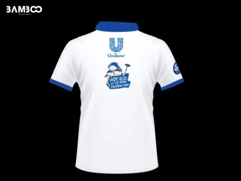 May áo thun quà tặng trắng cổ xanh nên lưu ý về màu, may, logo và bao bì