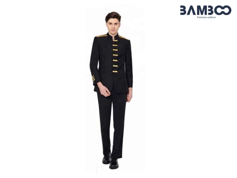 Khi may đồng phục bellman màu đen cần chú trọng form dáng chuẩn, vải bền đẹp, thiết kế đồng bộ