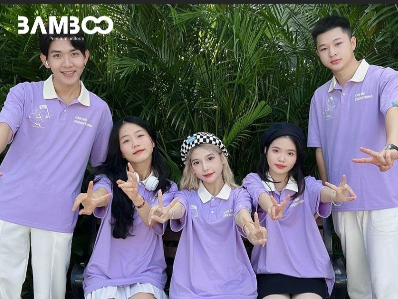 May đồng phục tím nên thiết kế kiểu dáng phù hợp với công việc