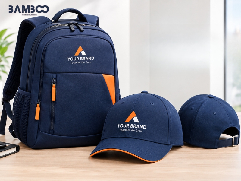 Nón kết và balo đồng phục cần chú trọng kiểu dáng, chất liệu, logo, công năng, duyệt mẫu