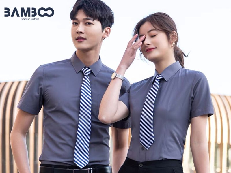 May sơ mi đồng phục tại TP.HCM là chọn vải thoáng mát, độ dày vừa phải, form thoải mái