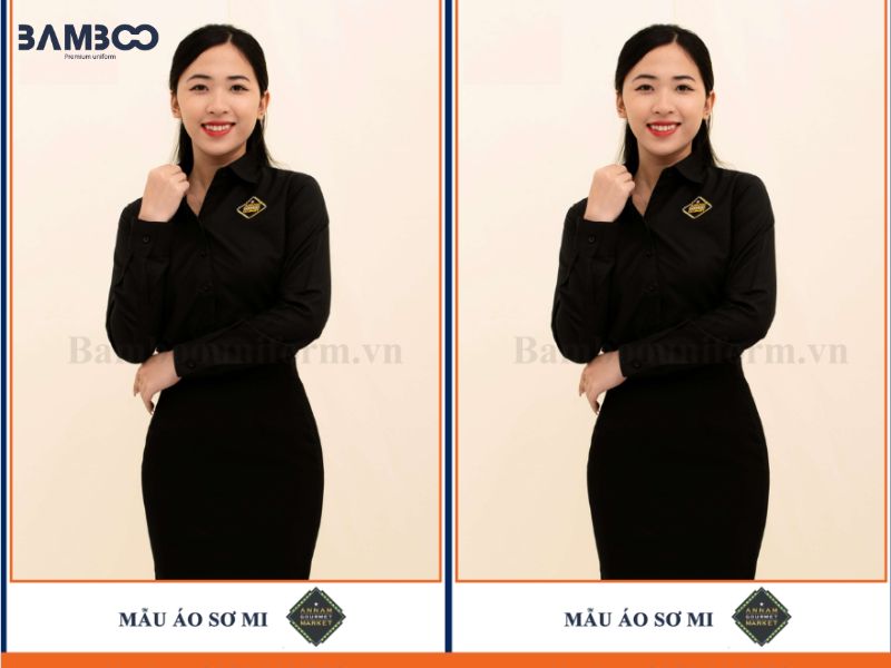 Màu áo sơ mi đồng phục đen quyền lực