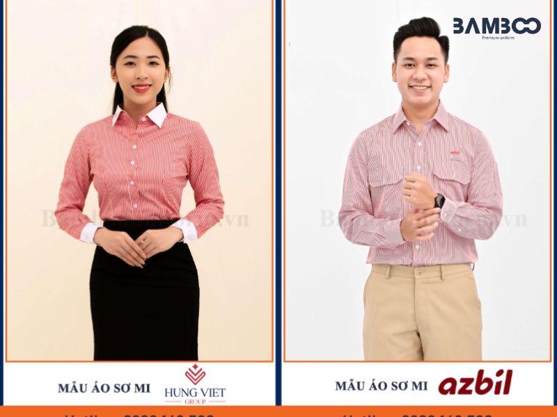 Màu áo đồng phục sơ mi đỏ biểu tượng của năng lượng, sự quyết tâm