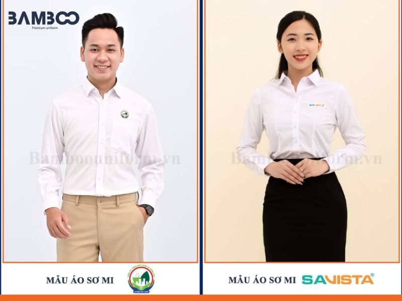 Màu áo đồng phục sơ mi sang trọng