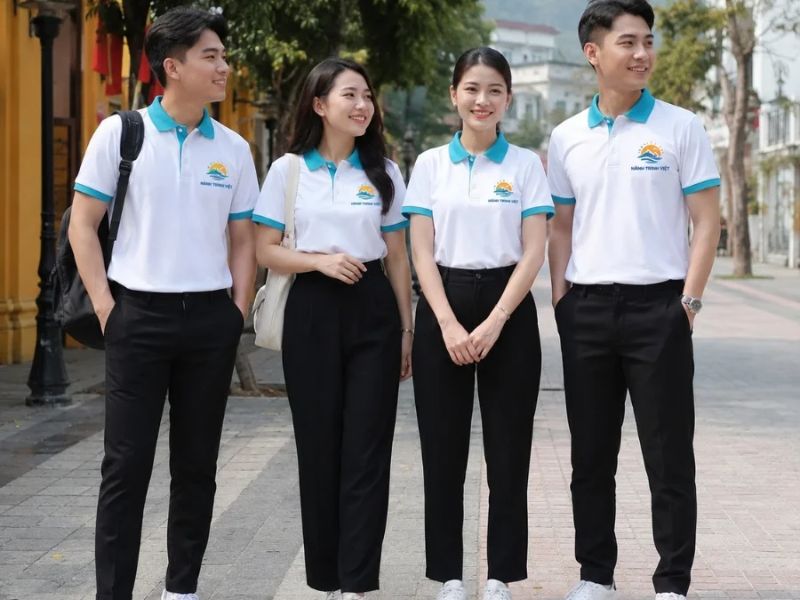 Áo polo lữ hành lịch sự, năng động, co giãn tốt, thoáng mát