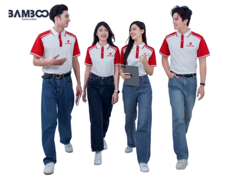 Đồng phục Honda kết hợp màu sắc nhận diện và thiết kế theo từng vị trí, tạo hình ảnh chuyên nghiệp