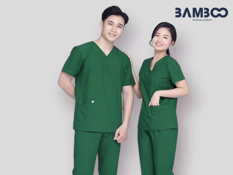 Đồng phục Scrubs xanh lá